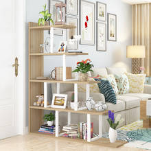 Estantería de suelo con forma de escalón, estante de exhibición decorativo moderno para sala de estar, de madera, para organizar el almacenamiento, 140cm, L 2024 - compra barato