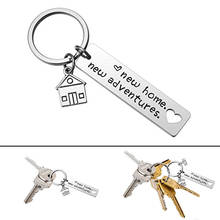 2021 New Home New Adventures Keychain House Warming Presents Housewarming Gifts for Couples Homeowner Key Chain Gift 2024 - buy cheap