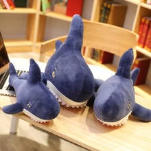 Megalodon Акула морские животные плюшевые игрушки мягкие Подушка-Акула shark peluches большие удобные подушки для сна декоративный подарок 2024 - купить недорого