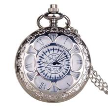 Reloj de bolsillo Retro Vintage para hombre, pulsera de mano de cuarzo con cadena colgante, estilo antiguo Steampunk, CF1031 2024 - compra barato