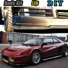 Carro pára-choques lábio dianteiro spoiler saia defletor para ferrari mondial tune carro modificado corpo kit vip hella flush lábios 2024 - compre barato