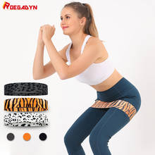 ROEGADYN Fitness Resistance Bands Leopard Print Rubber Band Resistance Elastic Yoga Resistance Bands Set Gym Hip Circle Expander 2024 - buy cheap