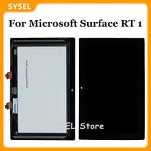 Tela lcd para microsoft surface rt 1, com painel de toque, montagem em vidro 2024 - compre barato