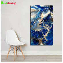 Broca redonda quadrada completa, 5d, diamante bordado, pintura diamante abstrato azul clássico ponto cruz, mosaico de diamante 3d, decoração n1729 2024 - compre barato