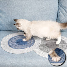 Летняя подушка для кошек, защитный чехол для дивана, Когтеточка, антискользящий коврик, хлопковый коврик для домашних животных, кровать, подушка для кошек, коврики для котят и щенков 2024 - купить недорого