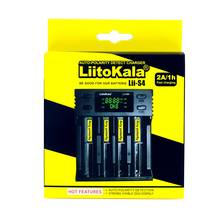Liitokala carregador de pilhas de lítio, carregador de pilhas nimh aa e aaa para lcd, 3.7v, 18650, 18350, 18500, 16340, 20700b, 21700, 20700, 14500 v