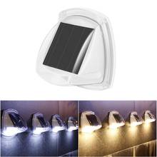 Lámpara LED impermeable con Sensor Solar, luz de pared con energía Solar para montaje en pared, luz blanca cálida para exteriores, cerca de jardín, 2 uds. 2024 - compra barato