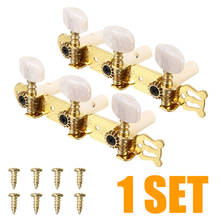 2pcs Right Left Triple Button Gold Plated Classical Guitar String Tuning Pegs Keys  Guitar Machine Head Tuners with Screws 2024 - buy cheap