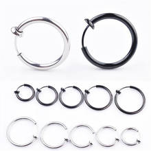 Trendy Titanium Segment Hinged Rings Septum Nose Clicker Piercing Nose Lip Earrings Helix Nose Piercing Body Jewelry New 2024 - buy cheap