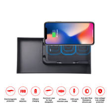 QI автомобильное беспроводное зарядное устройство для быстрой зарядки Lexus ES300H 2018 интеллектуальный инфракрасный держатель для телефона для Samsung Huawei Mate20 2024 - купить недорого