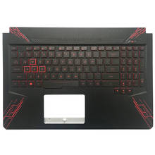 Оригинальный 95% для ASUS TUF Gaming FX504 FX86 FX86S FX80 FX80G FX80GD Ноутбук Упор для рук верхний чехол нам Подсветка клавиатура 2024 - купить недорого