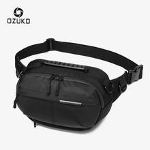 OZUKO Waterproof Men Waist Bag Fashion Chest Pack Male Outdoor Sports Crossbody Bag Short Travel Belt Fanny Pack for Phone Pouch 2024 - buy cheap