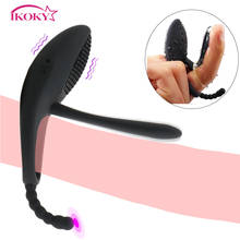 IKOKY 7 Speed Cock Ring  Vibrating Penis Ring  G-spot Vibrator Silicone Anal  Stimulation Sex Toys for Couples Delay Ejaculation 2024 - buy cheap
