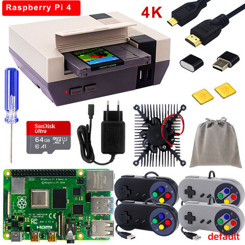 Retroflag Nespi 4 Case Raspberry Pi 4 with SSD Case + Card + 4K HD Video Cable + Gamepads NESPi4 CASE for Raspberry Pi 4 Model B 2022 - купить недорого