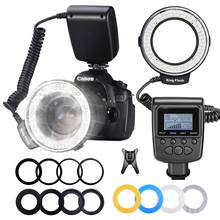 Кольцевая светодиодная вспышка MAMEN для камеры Canon, Nikon, Fujifilm, Olympus, Pentax, DSLR, кольцо с фотографией 2024 - купить недорого