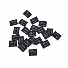 20Pcs New Woven Labels Handmade Letter Pattern Washable Fabric Sewing Cotton Garment Label Clothing Garment Labels Wholesale 2024 - buy cheap