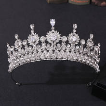 Baroque Luxury Queen Tiaras Cubic Zircon Wedding Crown Bridal Diadem Crystal Head Jewelry Headpiece Party Prom Hair Accessories 2024 - buy cheap