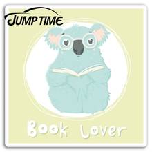 Jump Time for Book Lover Koala Bear Vinyl Stickers Sticker Laptop Luggage Waterproof Accessories Car Bumper Window Decal 2024 - buy cheap