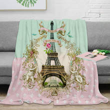 Bonjour Paris Throw Blanket Soft Warm Microfiber Blanket Flannel Blanket  Blankets For Beds 2024 - buy cheap