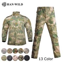 Calça de camuflagem militar masculina, uniforme tático do exército, para combate ao ar livre, equipamento de camuflagem militar, roupas especiais xs-2xl, 13 cores 2024 - compre barato