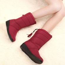 New Winter Women Boots Mid-Calf Boots Female Waterproof Ladies Snow Boots Girls Winter Shoes Woman Plush Insole Botas 2024 - buy cheap