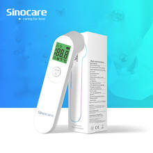 Sinocare-termômetro digital infravermelho para bebês, crianças e adultos, medição de temperatura corporal pela testa, sem contato, visor lcd 2024 - compre barato
