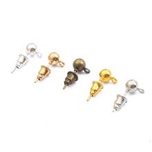 Fone de ouvido dourado e prateado, auricular de metal com gancho, brincos, achados para fazer joias, acessórios para brincos 2024 - compre barato