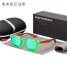 BARCUR-Gafas De Sol polarizadas para niños, lentes De Sol redondas De madera De cebra, Ojos De gato, UV400 2024 - compra barato