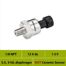 sensor pression, pressure transducer, 1 5v,aisi 316L diaphragm, 1 8NPT, 12V, 24V dc, 10bar gauge pressure 30, 50, 75psi, 1.6 mpa 2024 - buy cheap