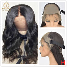 Накладные волосы на голову, 360, кружевные фронтальные волосы, отбеленные узлы, предварительно выщипанные волнистые волосы 13х6, кружевные передние волосы для женщин, Nabeauty 150% 2024 - купить недорого