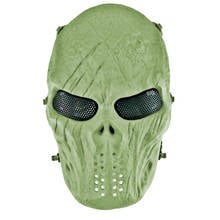 Tactical Face Mask Hunting Airsoft Shooting Paintball Protective Mask Halloween Skull Fear Demon Devil Hell Courier Cosplay Mask 2024 - buy cheap