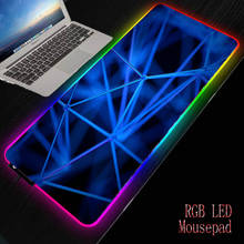 Textura abstrata led luz mousepad rgb teclado capa de mesa-tapete colorido mouse pad impermeável multi-tamanho computador gamer cs dota 2024 - compre barato