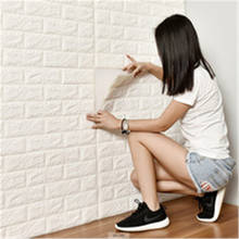 3D PE Foam Self-Adhesive Stickers Bedroom Decoration Anti-Collision Waterproof Wall Stickers Brick Living Room Christmas Decor 2024 - buy cheap