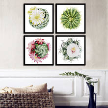 Pôsteres nórdicos abstratos de abacaxi e flores, arte de parede, pintura em tela, imagens para decoração de sala de estar 2024 - compre barato