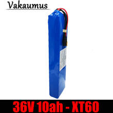 Vakaumus 36v 10ah bateria de lítio alta qualidade 18650 pacote 10s 3p com 15a bms para bicicleta elétrica, scooter + xt60 2024 - compre barato