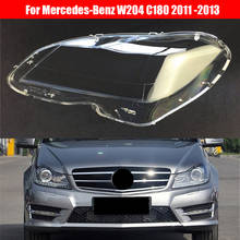 Lente de faro delantero para mercedes-benz W204 C180 C200 C260 2011 2012 2013, cubierta de Faro de repuesto, carcasa de luz delantera para coche 2024 - compra barato