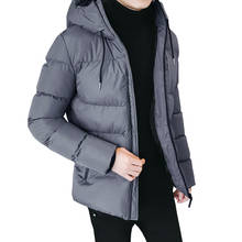 Chaquetas y abrigos de invierno con capucha para hombre, Parkas masculinas de marca gruesa a la moda, abrigo informal cálido de talla grande 4XL y 3XL para invierno 2024 - compra barato