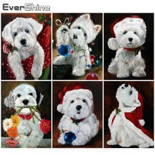 Evershine 5D DIY Diamond Embroidery Dog Craft Kit Diamond Painting Christmas Animal Rhinestone Picture Wall Decorations 2024 - buy cheap