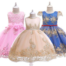 Vestido de flores con tutú para niña, ropa de invierno para niña, vestido de princesa para fiesta de cumpleaños y Navidad, disfraz de tutú de encaje para niño