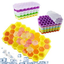 DIY 37 Honeycomb Ice Grid Silicone Mold Creative Silicone Ice Box Party Bar Maker Ice Cube Tools Kitchen Dessert Cool Down Tools 2024 - buy cheap