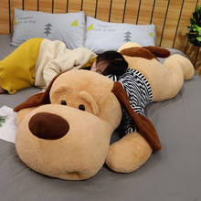 Almohada gigante de perro de peluche de juguete para niños, cojín de felpa suave de orejas largas de peluche de cachorro 2024 - compra barato