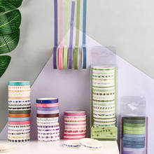 20 Pcs/Set Cute Multicolor Slim Adhesive Washi Tape Kawaii Plants Decorative Masking Tape For Stickers Scrapbooking Stationery 2024 - buy cheap