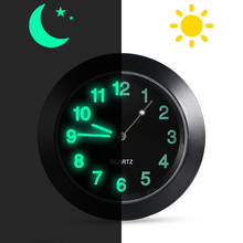 Reloj de cuarzo luminoso con ventilación de aire para coche, accesorio para LADA Sedan Largus Kalina Granta Vesta, x-ray XRay 2024 - compra barato