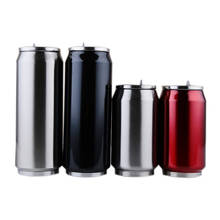 Fashion High Quality Beverage Can Hot Insulation With Straw Thermos Garrafa Termica Stainless Steel Water Bottle 300/500ml 2024 - buy cheap