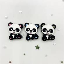 5pcs Panda Silicone Beads Teether Baby Teething Pendant BPA Free Food Grade Silicone Teethers Baby Care Pacifier Chain DIY 2024 - buy cheap