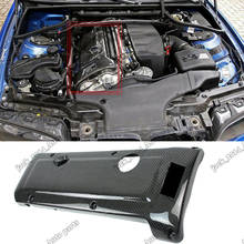 Cubierta de motor de fibra de carbono, kit de Panel Interior de capó de bujía, apta para BMW E46 M3 2024 - compra barato