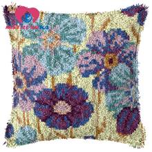embroidery pillow cross-stitch pillow latch hook kits embroidery carpet do it yourself carpet embroidery cushions Home Flowers 2024 - buy cheap