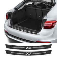 Автомобильный Стикеры для BMW X5 E53 E70 E83 F15 G05 X1 F48 X3 F25 X6 E71 X2 F39 X4 F26 X7 G07 автомобильные аксессуары из углеродного волокна наклейки на багажник 2024 - купить недорого