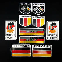 Insignia de emblema de coche deportivo, calcomanías de carenado de motocicleta, Bandera de Alemania, 10 Uds. 2024 - compra barato