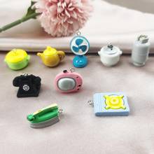 20 Resin Home Appliance Collection Charms Kawaii furniture Decoration Cabochon for DIY jewelry Accessories TV Charm Pendant RT3 2024 - buy cheap